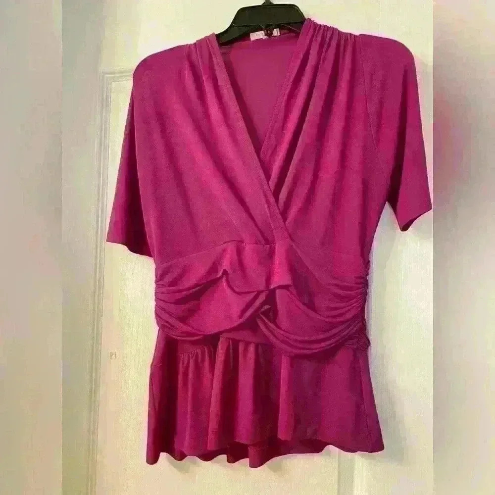 Etro V-Neck Short Sleeve Blouse